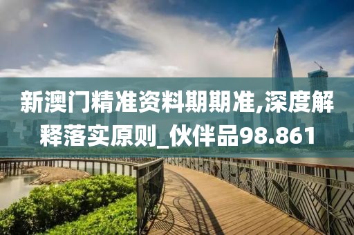新澳门精准资料期期准,深度解释落实原则_伙伴品98.861