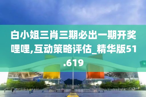 白小姐三肖三期必出一期开奖哩哩,互动策略评估_精华版51.619