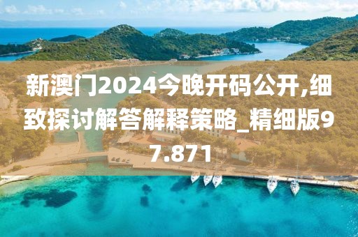新澳门2024今晚开码公开,细致探讨解答解释策略_精细版97.871