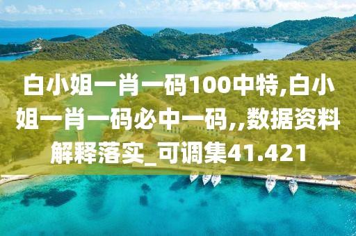 白小姐一肖一码100中特,白小姐一肖一码必中一码,,数据资料解释落实_可调集41.421