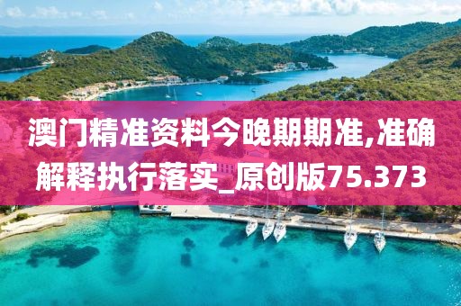 澳门精准资料今晚期期准,准确解释执行落实_原创版75.373