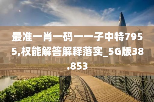 最准一肖一码一一子中特7955,权能解答解释落实_5G版38.853