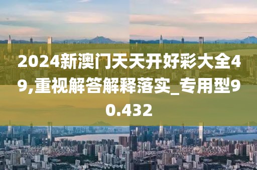 2024新澳门天天开好彩大全49,重视解答解释落实_专用型90.432
