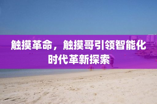 触摸革命，触摸哥引领智能化时代革新探索