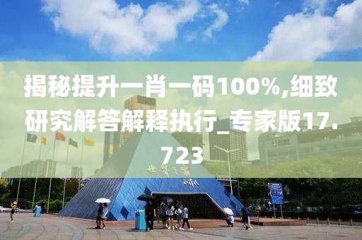 揭秘提升一肖一码100%,细致研究解答解释执行_专家版17.723