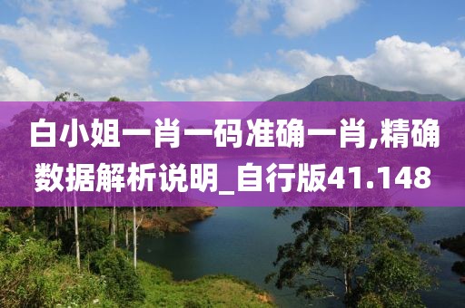 白小姐一肖一码准确一肖,精确数据解析说明_自行版41.148