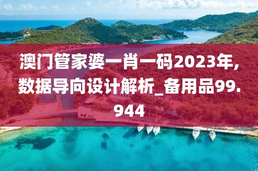 澳门管家婆一肖一码2023年,数据导向设计解析_备用品99.944