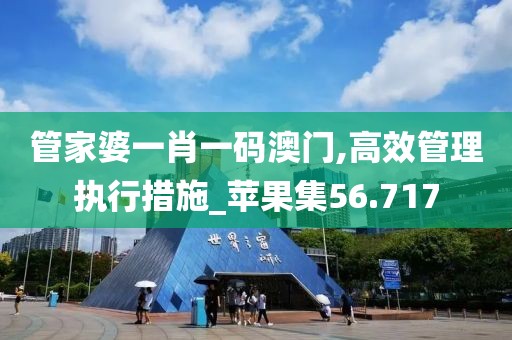 管家婆一肖一码澳门,高效管理执行措施_苹果集56.717