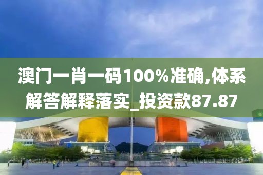 澳门一肖一码100%准确,体系解答解释落实_投资款87.87