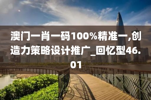 澳门一肖一码100%精准一,创造力策略设计推广_回忆型46.01
