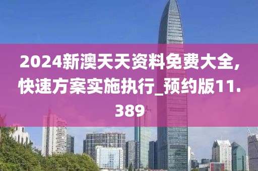 2024新澳天天资料免费大全,快速方案实施执行_预约版11.389