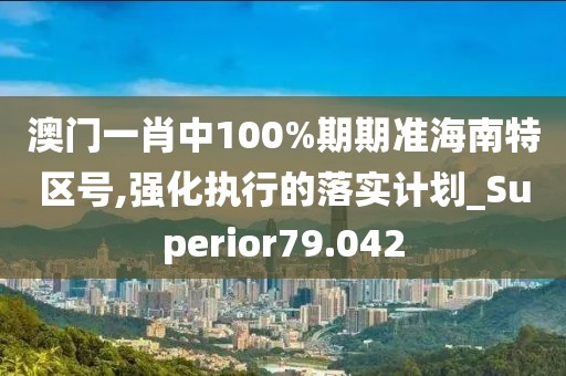 澳门一肖中100%期期准海南特区号,强化执行的落实计划_Superior79.042