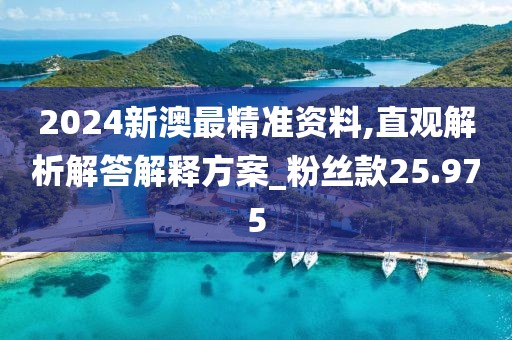 2024新澳最精准资料,直观解析解答解释方案_粉丝款25.975