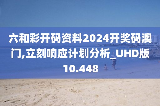 六和彩开码资料2024开奖码澳门,立刻响应计划分析_UHD版10.448