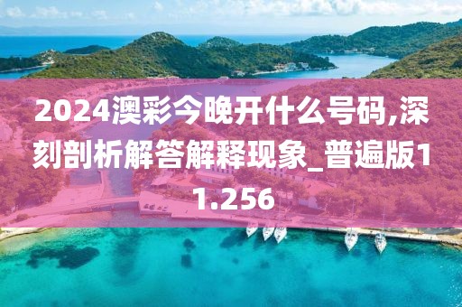 2024澳彩今晚开什么号码,深刻剖析解答解释现象_普遍版11.256