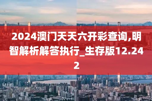 2024澳门天天六开彩查询,明智解析解答执行_生存版12.242