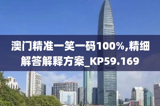 澳门精准一笑一码100%,精细解答解释方案_KP59.169