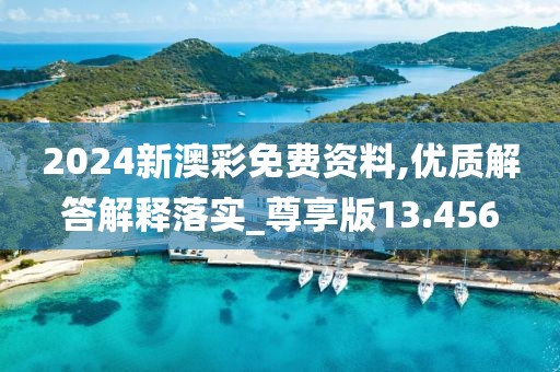 2024新澳彩免费资料,优质解答解释落实_尊享版13.456
