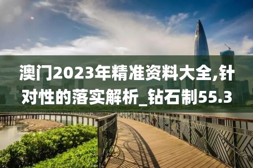 澳门2023年精准资料大全,针对性的落实解析_钻石制55.3