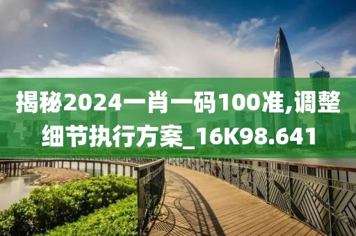 揭秘2024一肖一码100准,调整细节执行方案_16K98.641