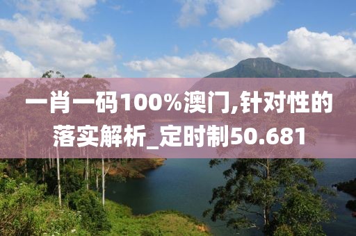 一肖一码100%澳门,针对性的落实解析_定时制50.681