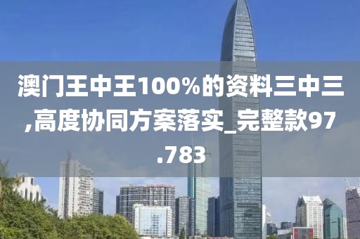 澳门王中王100%的资料三中三,高度协同方案落实_完整款97.783