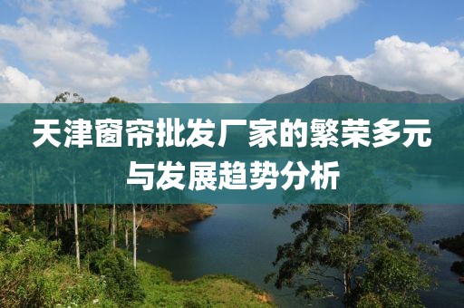 天津窗帘批发厂家的繁荣多元与发展趋势分析