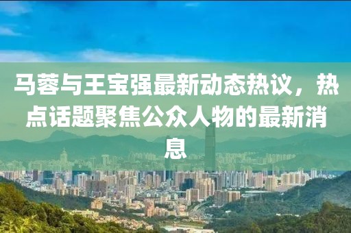 马蓉与王宝强最新动态热议，热点话题聚焦公众人物的最新消息