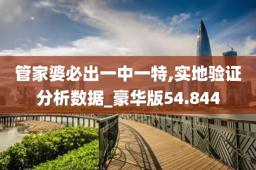 管家婆必出一中一特,实地验证分析数据_豪华版54.844