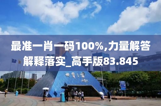 最准一肖一码100%,力量解答解释落实_高手版83.845