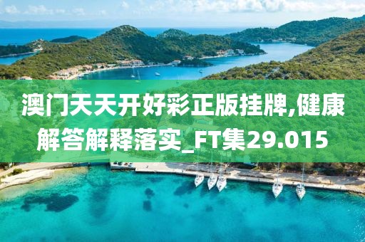 澳门天天开好彩正版挂牌,健康解答解释落实_FT集29.015