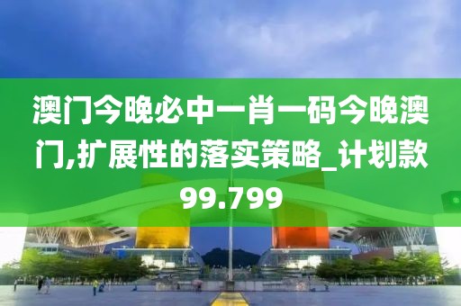 澳门今晚必中一肖一码今晚澳门,扩展性的落实策略_计划款99.799