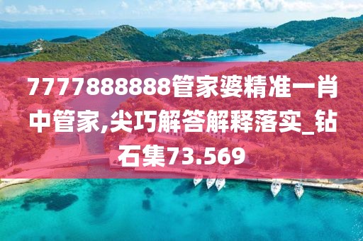 7777888888管家婆精准一肖中管家,尖巧解答解释落实_钻石集73.569