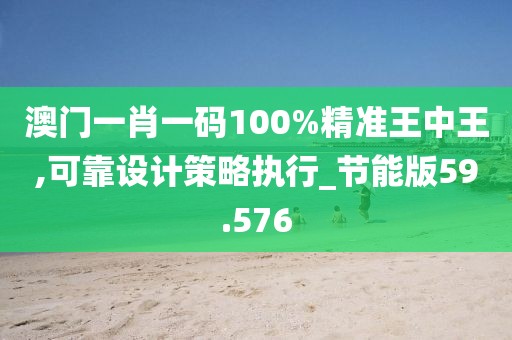 澳门一肖一码100%精准王中王,可靠设计策略执行_节能版59.576
