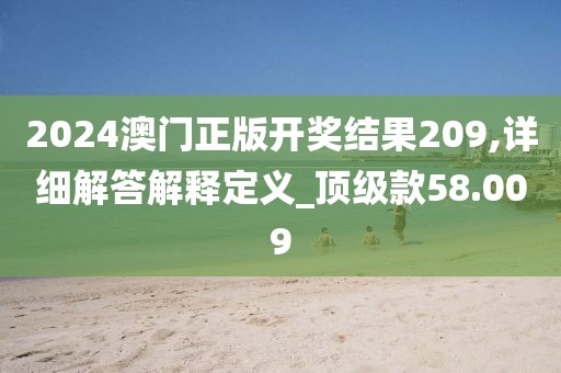 2024澳门正版开奖结果209,详细解答解释定义_顶级款58.009