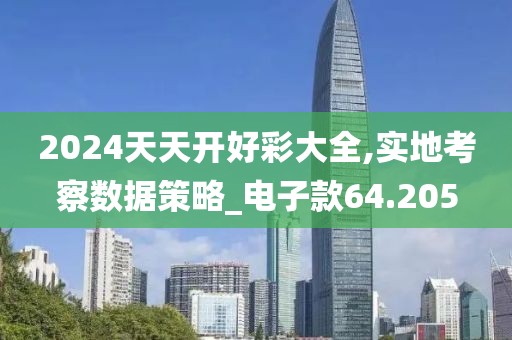 2024天天开好彩大全,实地考察数据策略_电子款64.205