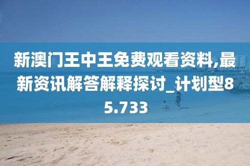 新澳门王中王免费观看资料,最新资讯解答解释探讨_计划型85.733