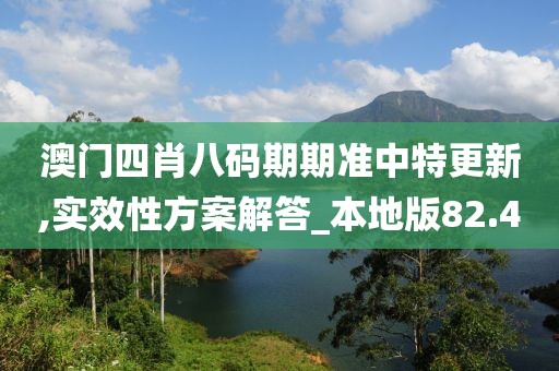 澳门四肖八码期期准中特更新,实效性方案解答_本地版82.4
