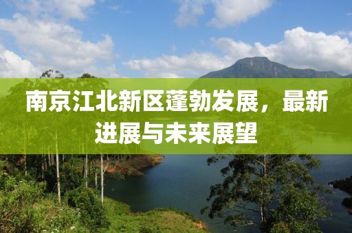 南京江北新区蓬勃发展，最新进展与未来展望