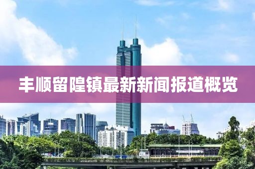 丰顺留隍镇最新新闻报道概览