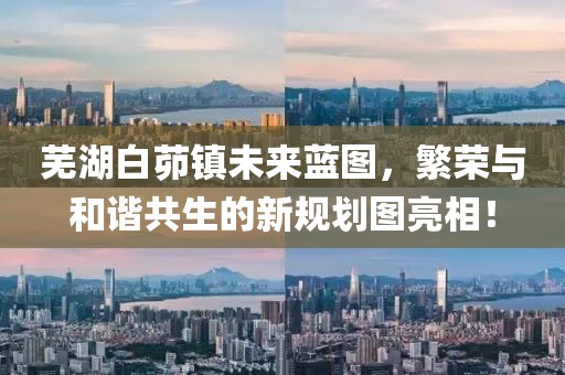 芜湖白茆镇未来蓝图，繁荣与和谐共生的新规划图亮相！