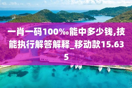 一肖一码100‰能中多少钱,技能执行解答解释_移动款15.635