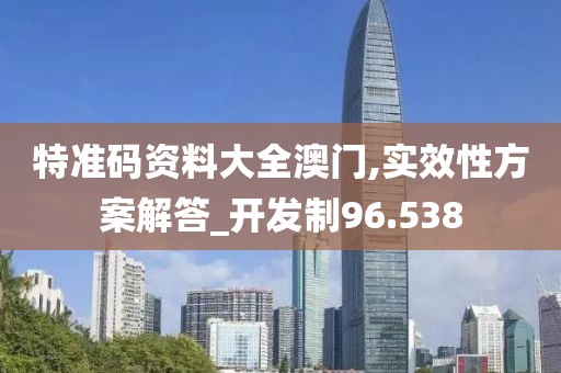 特准码资料大全澳门,实效性方案解答_开发制96.538