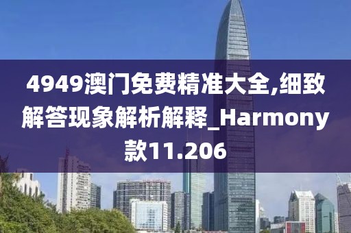 4949澳门免费精准大全,细致解答现象解析解释_Harmony款11.206