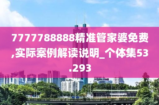 7777788888精准管家婆免费,实际案例解读说明_个体集53.293