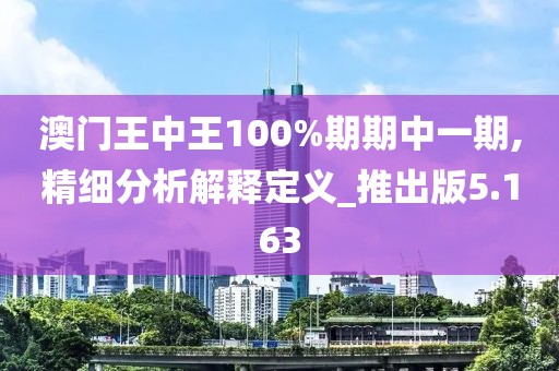 澳门王中王100%期期中一期,精细分析解释定义_推出版5.163