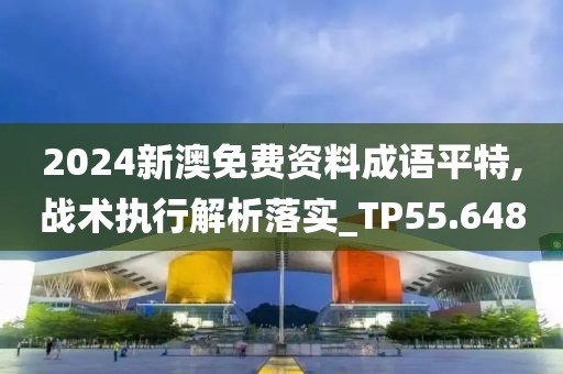2024新澳免费资料成语平特,战术执行解析落实_TP55.648