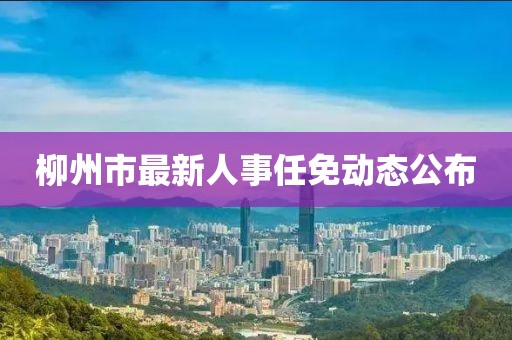 柳州市最新人事任免动态公布