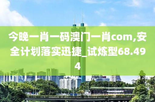 今晚一肖一码澳门一肖com,安全计划落实迅捷_试炼型68.494