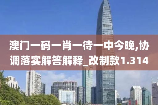 澳门一码一肖一待一中今晚,协调落实解答解释_改制款1.314